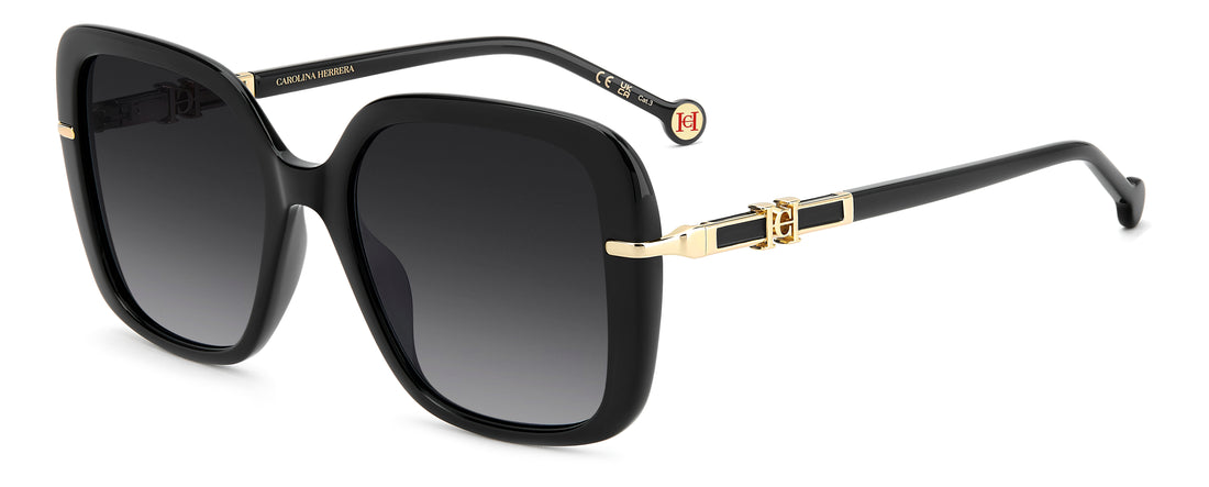 Gafas de sol carolina herrera her 0380/g/s 807 9o negro square femenino talla 55mm - Vista principal