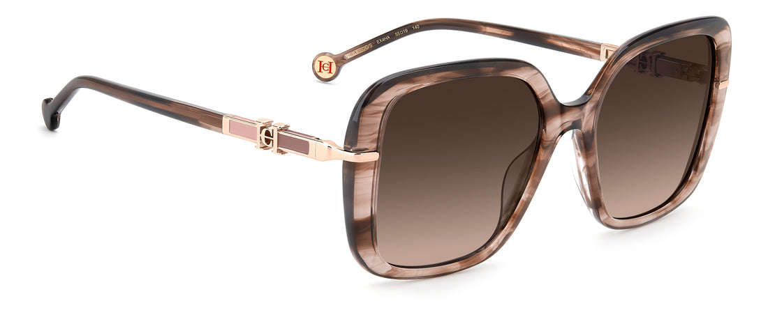 Gafas de sol carolina herrera her 0380/g/s ex4 ha marron square femenino talla 55mm - Vista de detalle