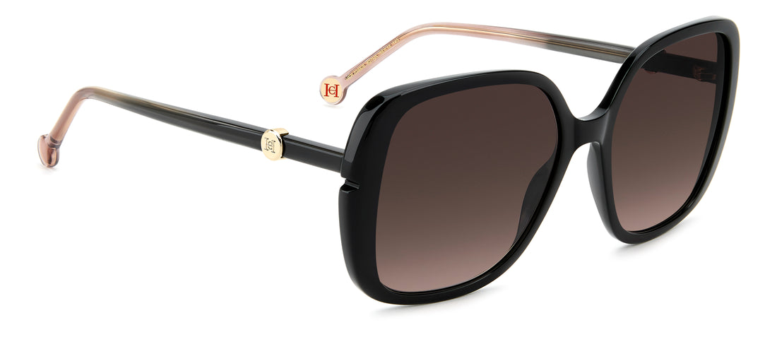 Occhiali da sole carolina herrera her 0386/s 807 ha negro square femenino taglia 56mm - Vista dettagliata