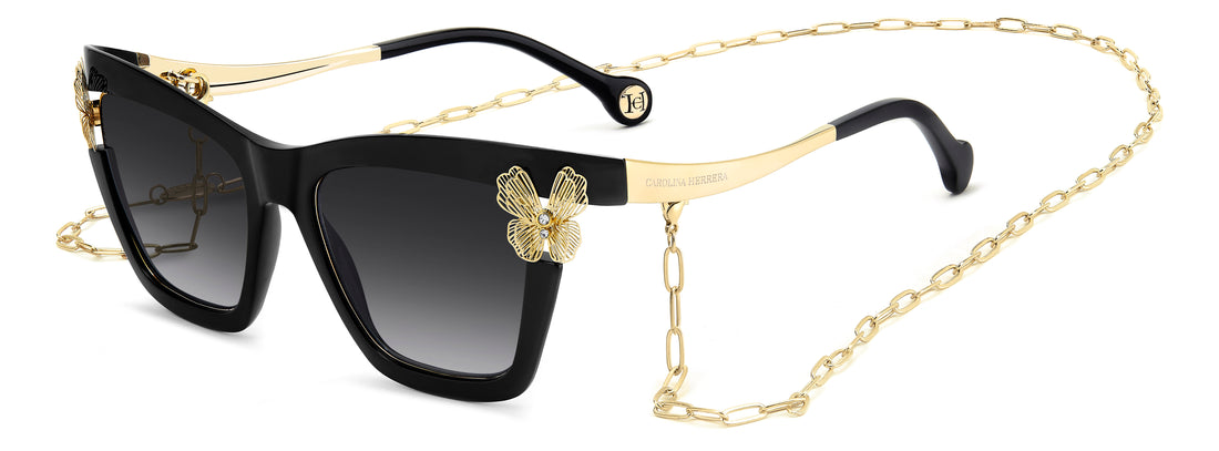 Gafas de sol carolina herrera her 0399/s 807 9o negro cat eye femenino talla 54mm - Vista principal