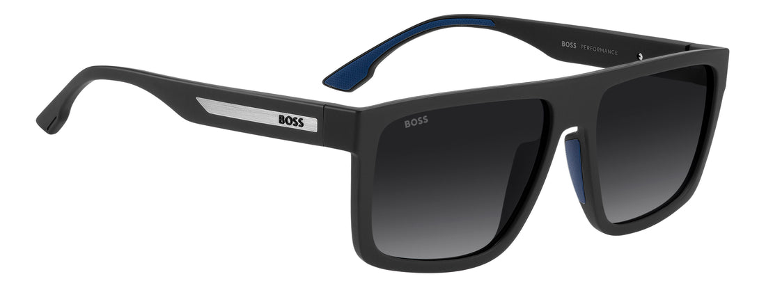 Solbriller hugo boss boss 1956/g/s 807 9o negro rectangular masculino størrelse 58mm - Detaljeret visning
