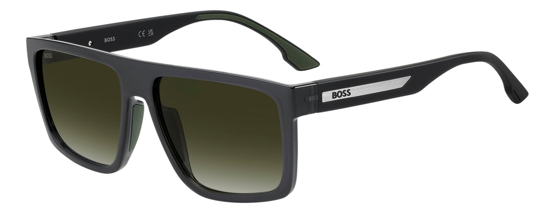Solbriller hugo boss boss 1956/g/s kb7 9k gris rectangular masculino størrelse 58mm - Hovedvisning