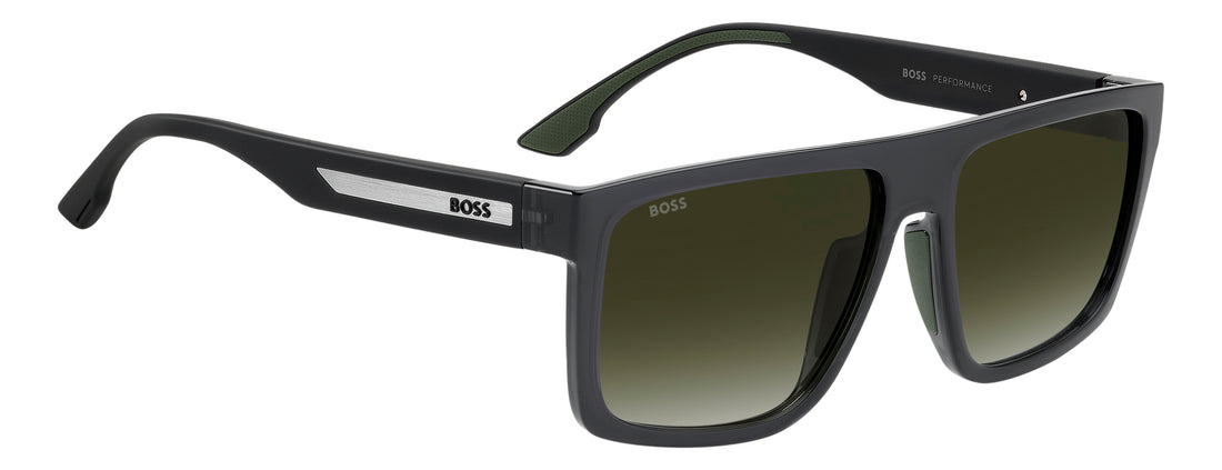 Solbriller hugo boss boss 1956/g/s kb7 9k gris rectangular masculino størrelse 58mm - Detaljeret visning