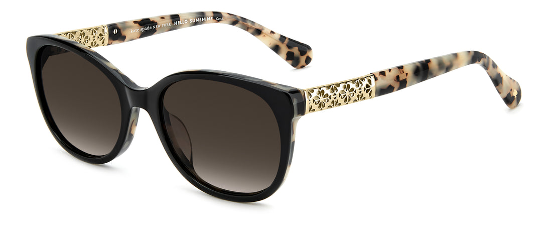 Sunglasses kate spade ks geneva 2/g/s wr7 ha negro oval femenino size 53mm - Main view
