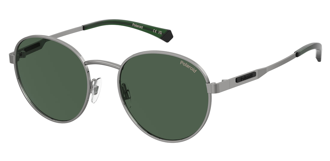 Occhiali da sole polaroid pld 2144/g/s/xn 6lb uc plateado oval unisex taglia 52mm - Vista principale