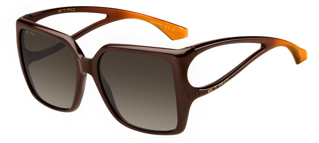 Sunglasses etro 0142/s 12j ha marron square femenino size 58mm - Main view