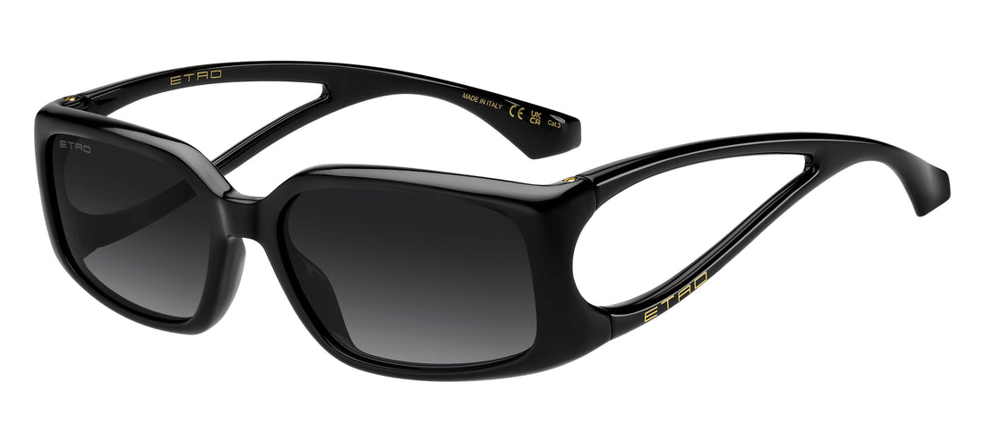 Sunglasses etrozephyr 807 9o negro rectangular femenino size 56mm - Main view