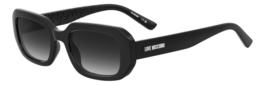 Solglasögon moschino love mol111/s 807 9o negro rectangular femenino storlek 53mm - Huvudvy