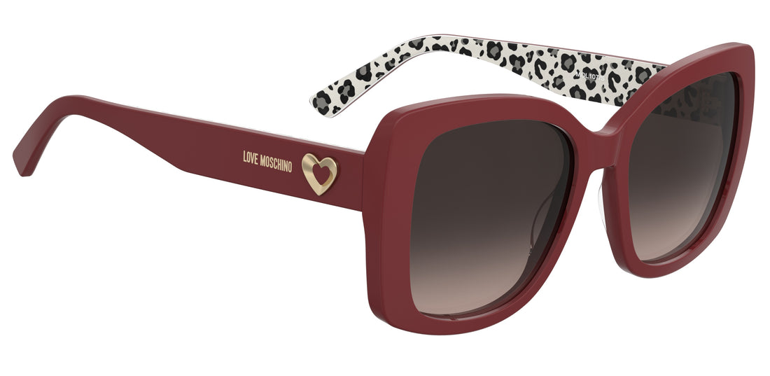 Solglasögon moschino love mol107/s c9a ha rojo square femenino storlek 54mm - Detaljvy