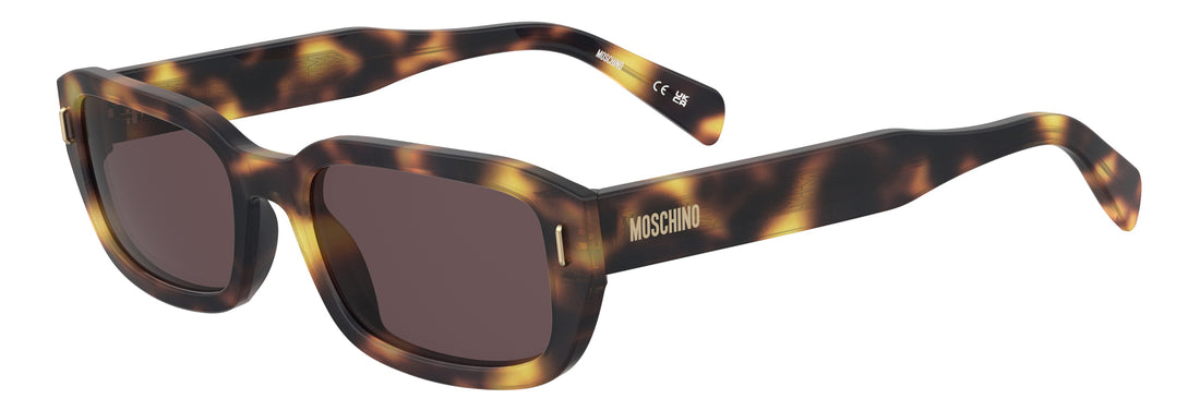 Sunglasses moschino mos221/s 086 u1 havana rectangular unisex size 55mm - Main view