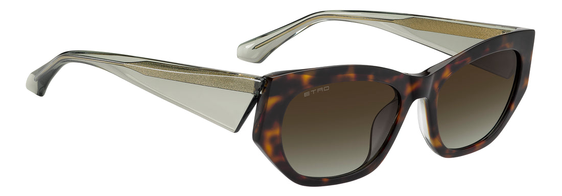 Solbriller etro 0144/g/s phw ha havana rectangular femenino størrelse 54mm - Detaljeret visning