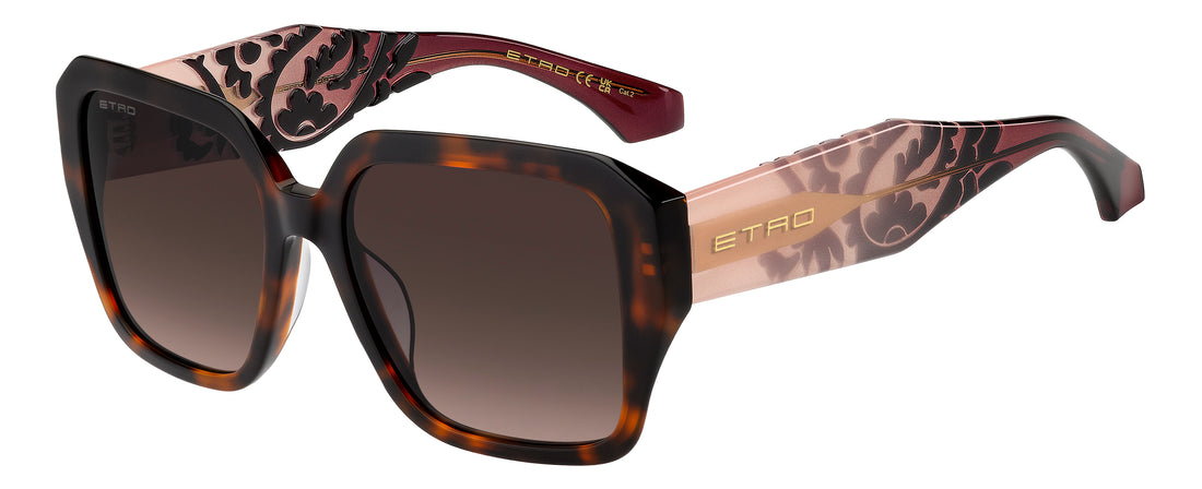 Solbriller etro 0147/g/s 9qb ha burdeos square femenino størrelse 55mm - Hovedvisning