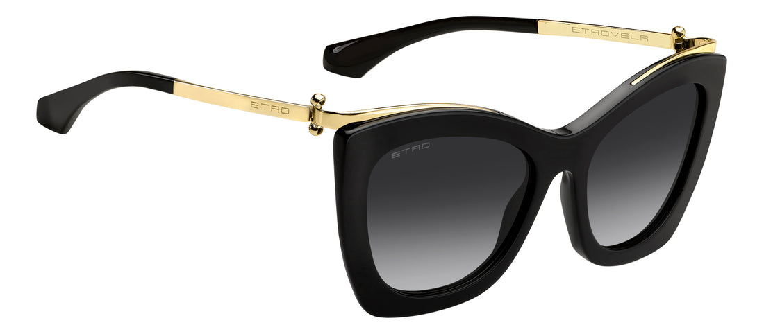 Solglasögon etrovela 807 9o negro rectangular femenino storlek 56mm - Detaljvy