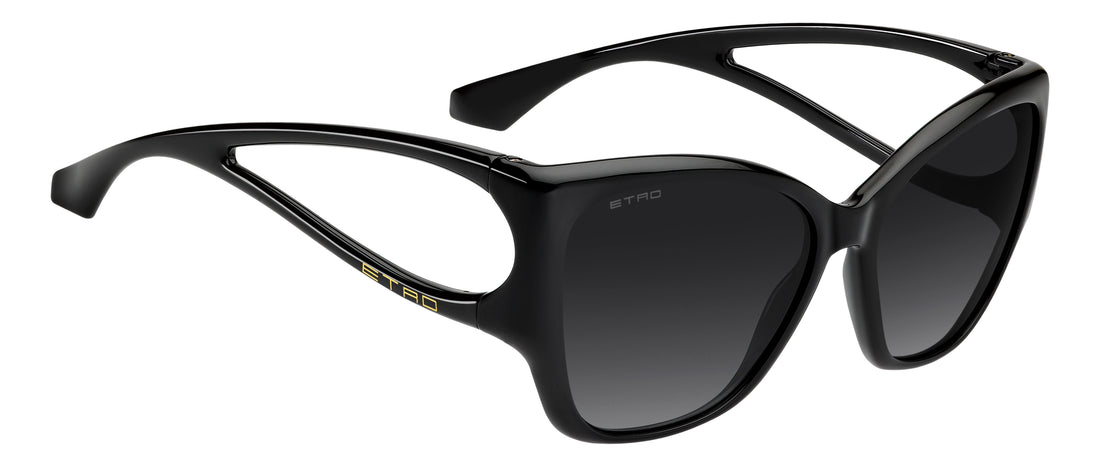 Solbriller etro 0155/s 807 9o negro rectangular femenino størrelse 59mm - Detaljeret visning