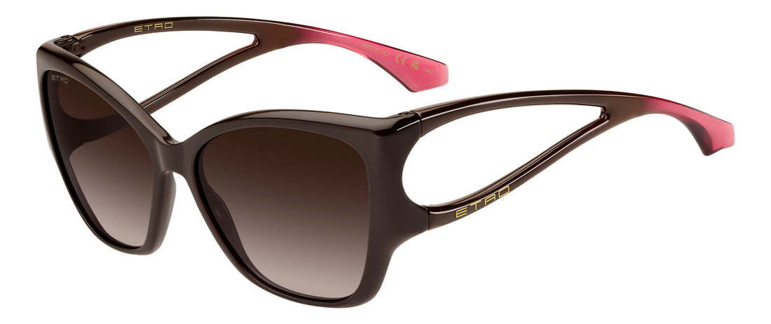Solbriller etro 0155/s dq2 ha marron rectangular femenino størrelse 59mm - Hovedvisning