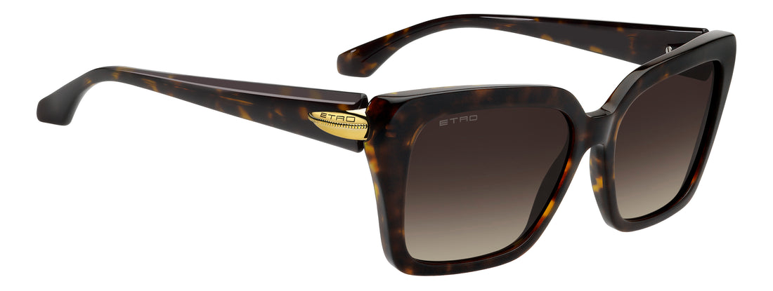 Solbriller etro 0151/s 086 ha havana rectangular femenino størrelse 56mm - Detaljeret visning