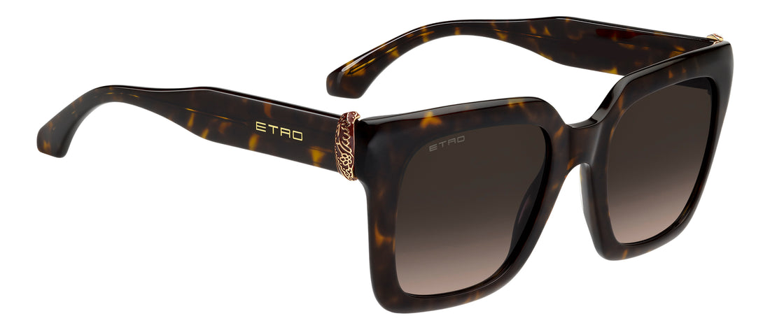 Solbriller etro 0157/s 086 ha havana square femenino størrelse 52mm - Detaljeret visning