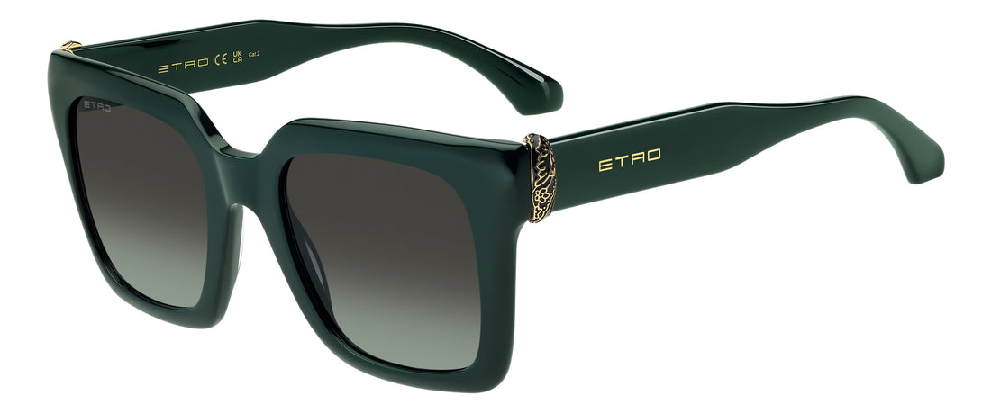 Solbriller etro 0157/s 1ed ib verde square femenino størrelse 52mm - Hovedvisning