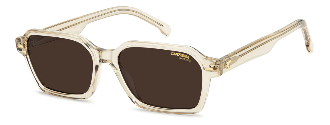 Solbriller carrera 3114/s 10a 70 beige rectangular femenino størrelse 54mm - Hovedvisning