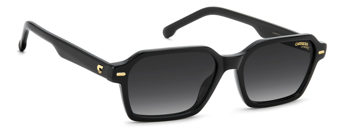 Solbriller carrera 3114/s 807 9o negro rectangular femenino størrelse 54mm - Detaljeret visning