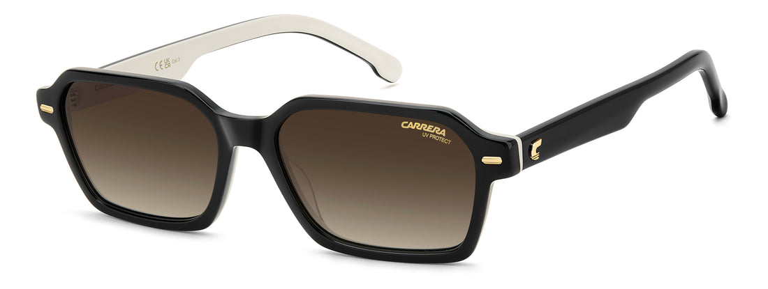 Solbriller carrera 3114/s 80s ha negro rectangular femenino størrelse 54mm - Hovedvisning