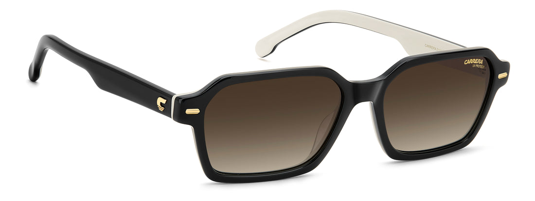 Solbriller carrera 3114/s 80s ha negro rectangular femenino størrelse 54mm - Detaljeret visning