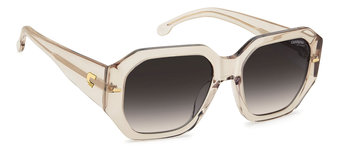 Solbriller carrera 3109/s 10a 9o beige square femenino størrelse 55mm - Detaljeret visning