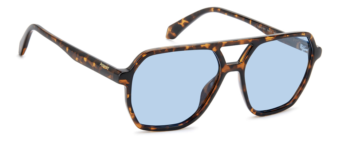 Sonnenbrillen polaroid pld 4218/s 086 c3 havana navigator masculino größe 56mm - Detailansicht