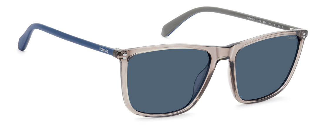 Óculos de sol polaroid pld 4210/s/x 10a c3 beige rectangular masculino tamanho 59mm - Vista de detalhe