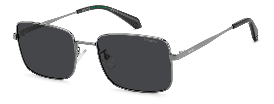 Sonnenbrillen polaroid pld 4213/g/s/x kj1 m9 plateado square masculino größe 57mm - Hauptansicht