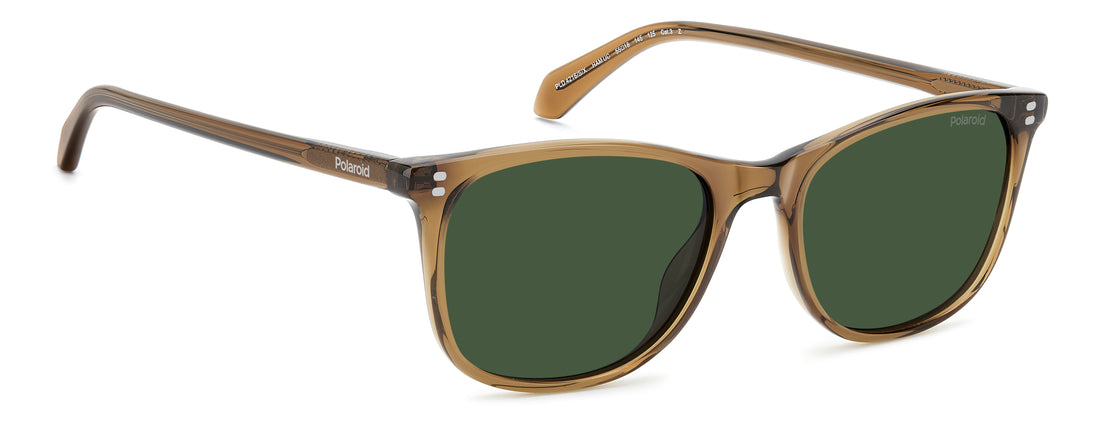 Lunettes de soleil polaroid pld 4216/s/x ham uc beige rectangular masculino taille 55mm - Vue détaillée