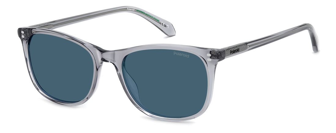 Lunettes de soleil polaroid pld 4216/s/x kb7 c3 gris rectangular masculino taille 55mm - Vue principale