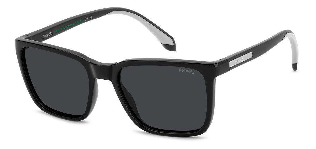Óculos de sol polaroid pld 2175/s/x 807 m9 negro square masculino tamanho 54mm - Vista principal