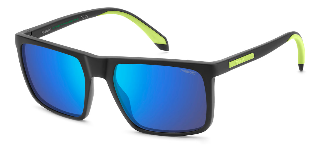 Óculos de sol polaroid pld 2176/s/x 003 5x negro square masculino tamanho 56mm - Vista principal