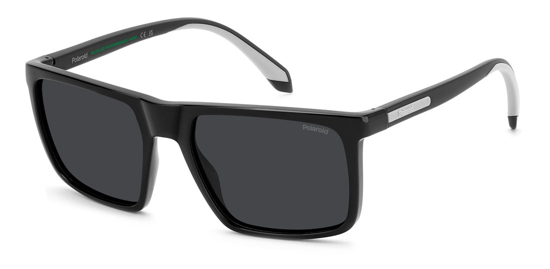 Óculos de sol polaroid pld 2176/s/x 807 m9 negro square masculino tamanho 56mm - Vista principal