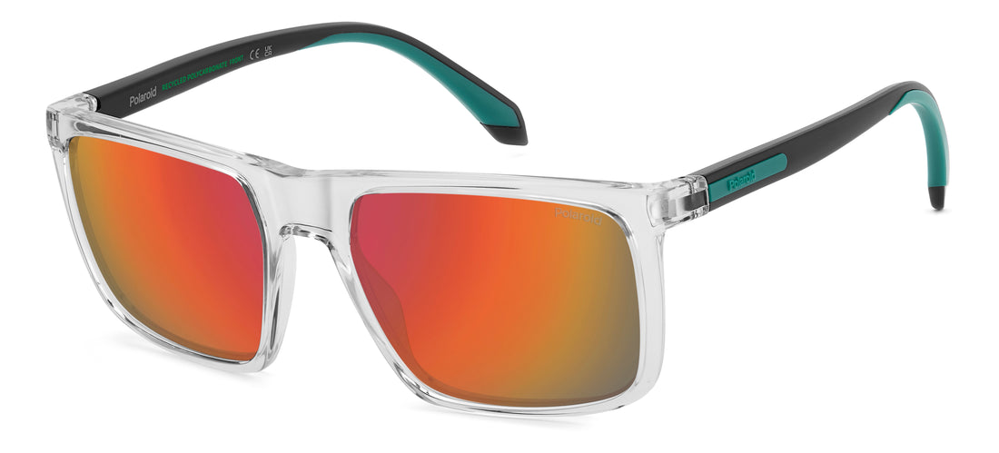 Óculos de sol polaroid pld 2176/s/x 900 oz transparente square masculino tamanho 56mm - Vista principal