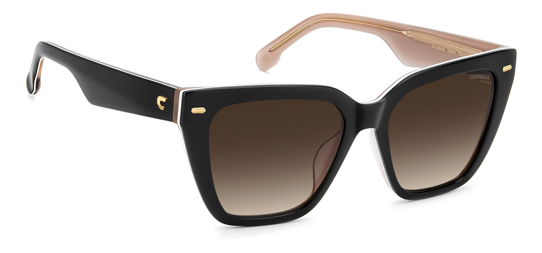 Solbriller carrera ca 3108/g/s kdx ha negro rectangular femenino størrelse 53mm - Detaljeret visning