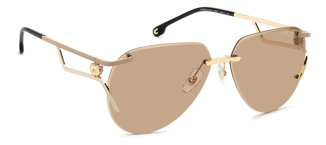 Solbriller carrera 3103/s 84e 70 dorado pilot femenino størrelse 64mm - Detaljeret visning