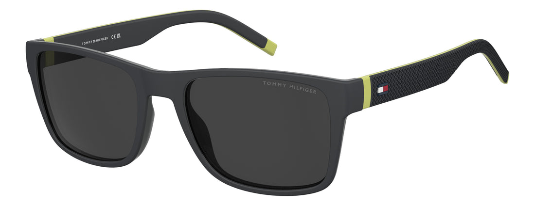 Lunettes de soleil tommy hilfiger th 2375/s kb7 ir gris rectangular masculino taille 56mm - Vue principale