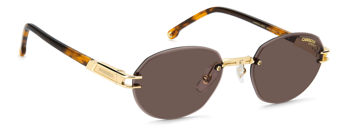 Solbriller carrera 1088/s 06j 70 dorado oval femenino størrelse 53mm - Detaljeret visning