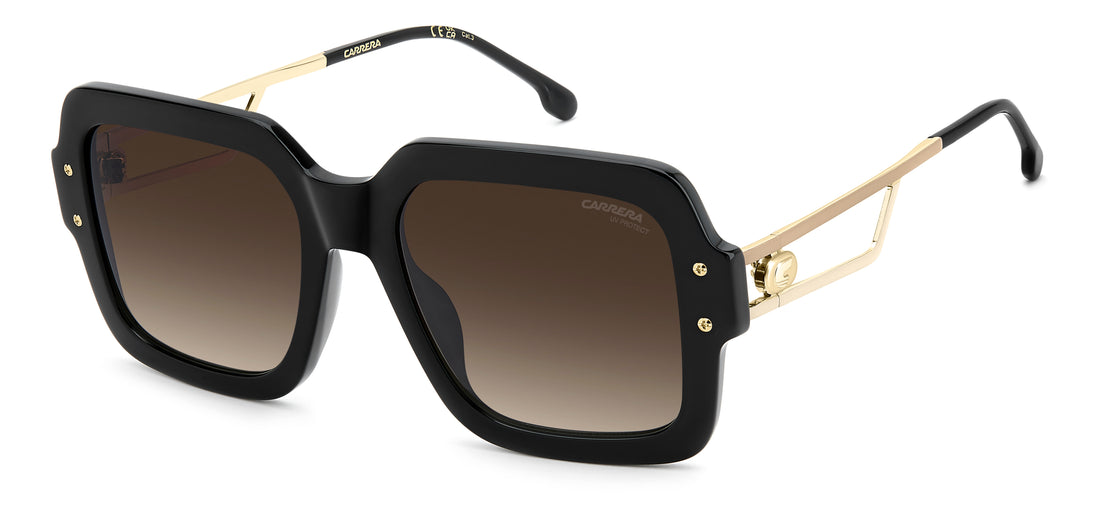 Solbriller carrera 3104/s 0wm ha negro square femenino størrelse 55mm - Hovedvisning