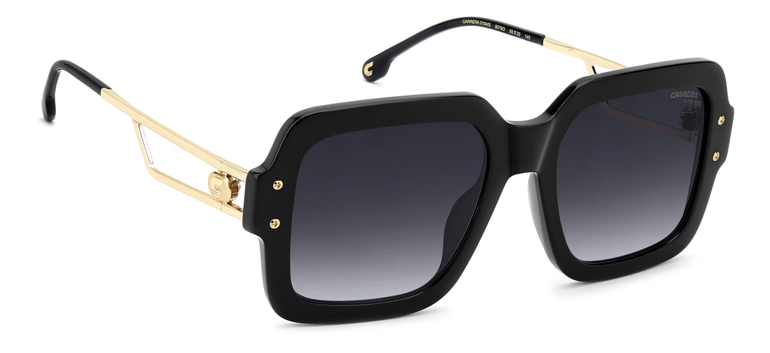 Solbriller carrera 3104/s 807 9o negro square femenino størrelse 55mm - Detaljeret visning