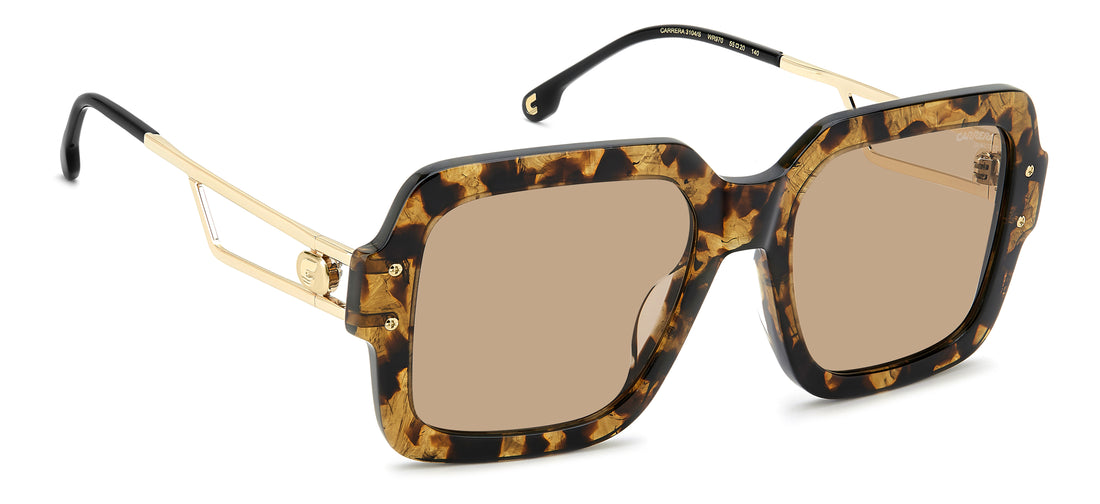 Solbriller carrera 3104/s wr9 70 marron square femenino størrelse 55mm - Detaljeret visning