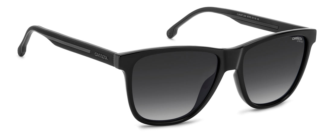Solbriller carrera c sport 20/s 807 9o negro rectangular masculino størrelse 57mm - Detaljeret visning