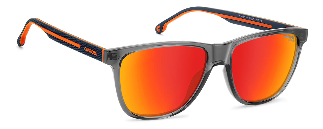 Solbriller carrera c sport 20/s m9l uz gris rectangular masculino størrelse 57mm - Detaljeret visning