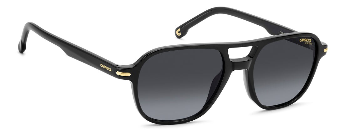 Solglasögon carrera 392/s 807 9o negro rectangular masculino storlek 54mm - Detaljvy