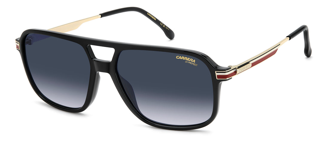 Solglasögon carrera 390/s oit 08 negro rectangular masculino storlek 59mm - Huvudvy