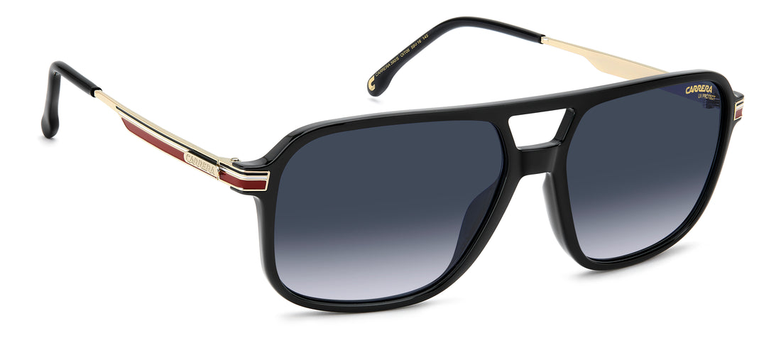Solglasögon carrera 390/s oit 08 negro rectangular masculino storlek 59mm - Detaljvy