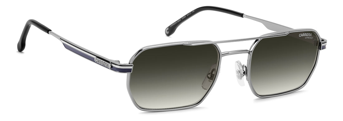Solglasögon carrera 389/s v84 9k plateado rectangular masculino storlek 54mm - Detaljvy