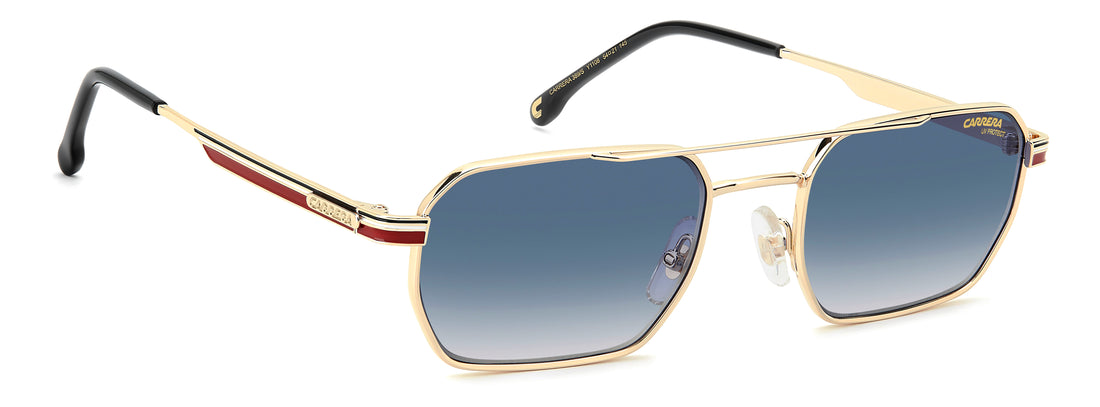 Solglasögon carrera 389/s y11 08 dorado rectangular masculino storlek 54mm - Detaljvy